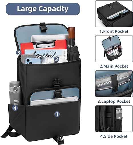 Eurcool Vintage Laptop Backpack Slim Business Backpack