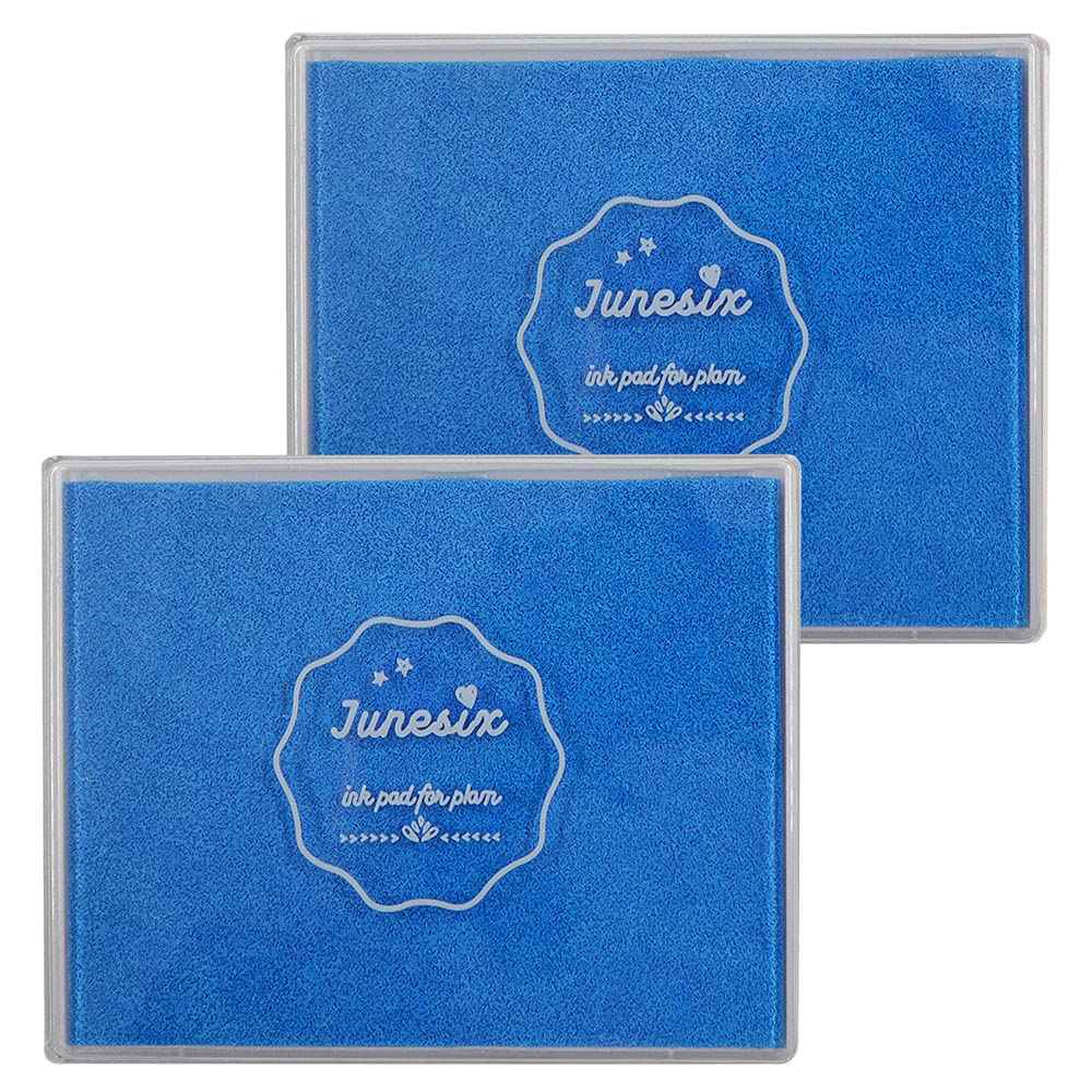 2pcs Large Size Craft Ink Stamp Pads 12x10cm Blue