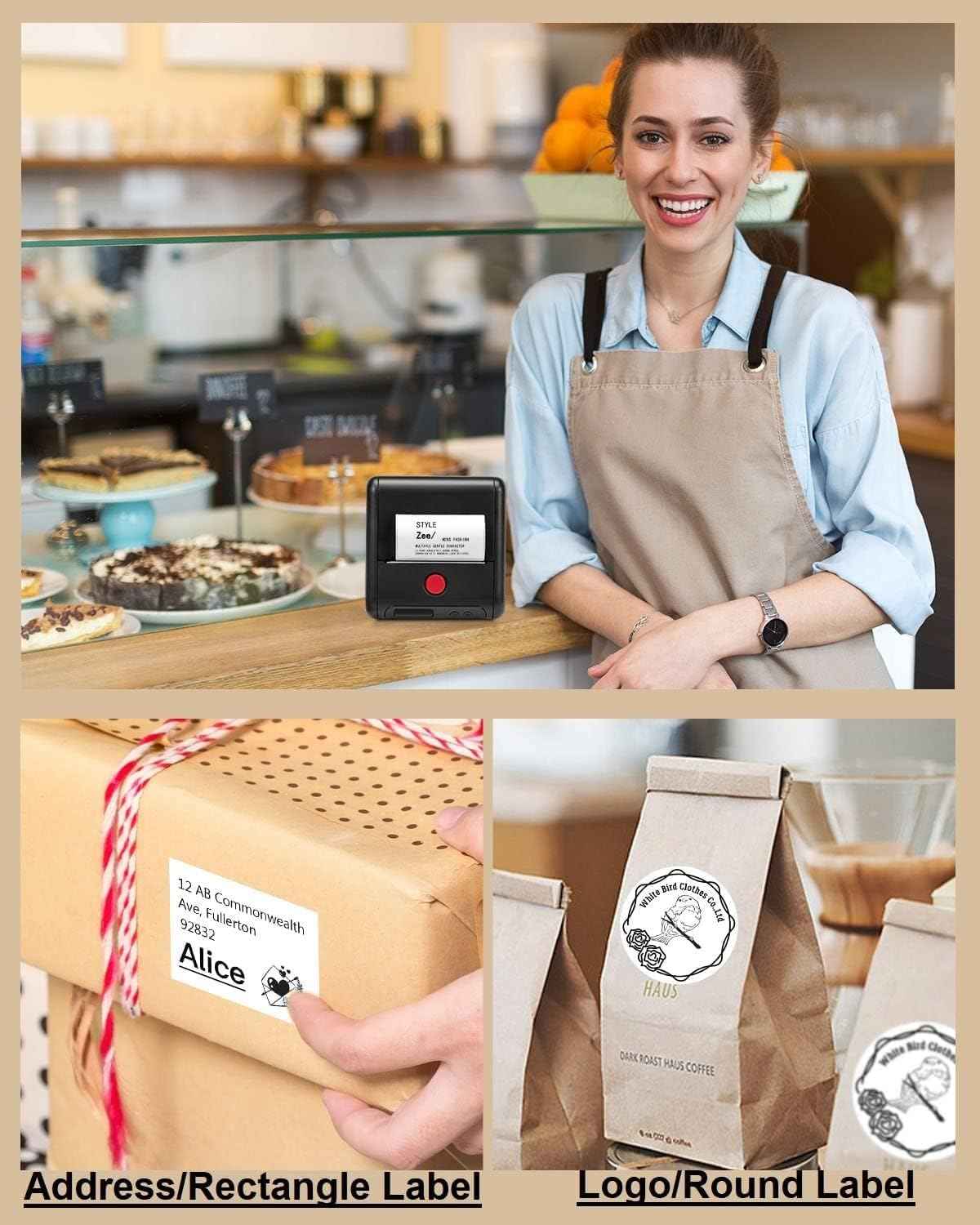 Phomemo M200 Label Maker,Bluetooth Thermal Label Printer (Type-C Charger)