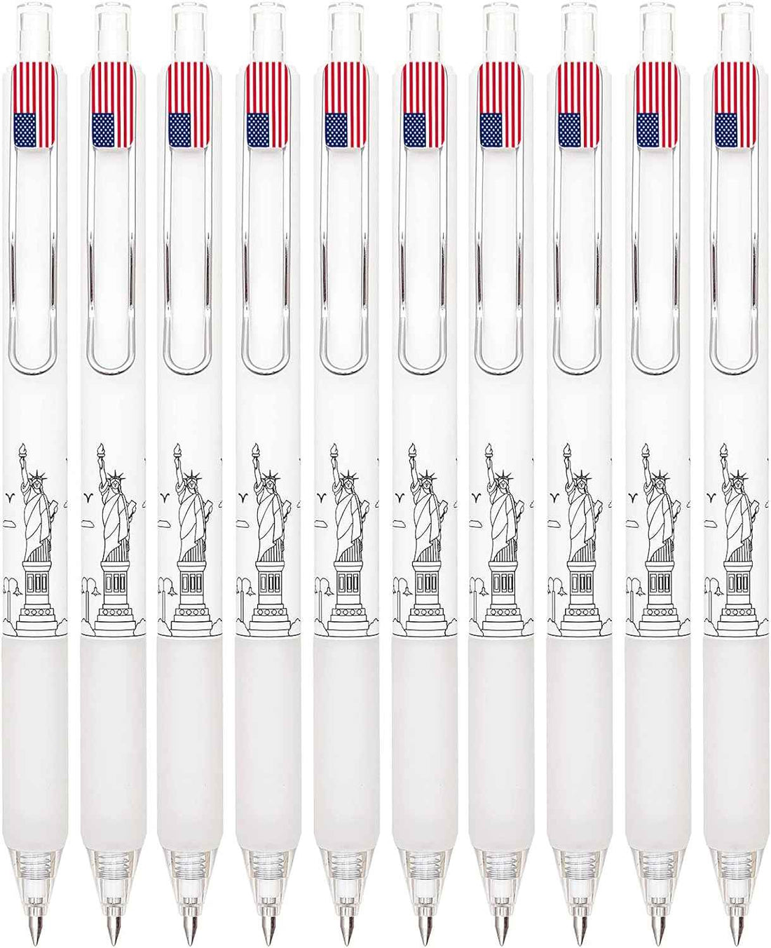 COLNK Retractable Gel Pens 0.5 Black Ink Writing Pen,Fine Point,12-Count