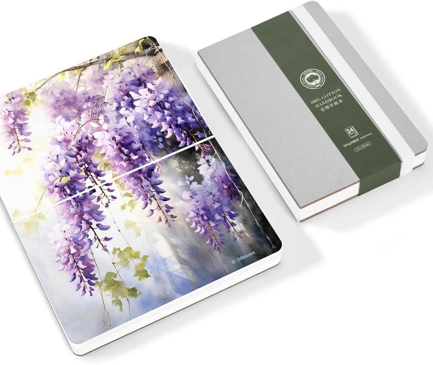 POTENTATE Cotton Hot/Cold Press Watercolor Paper Journal 13x19cm Cold Press