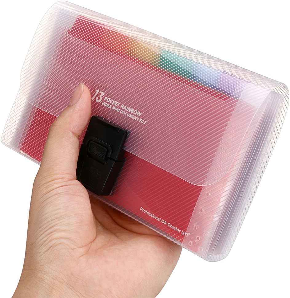 13 Pocket Accordian Mini Expanding File Folder A6