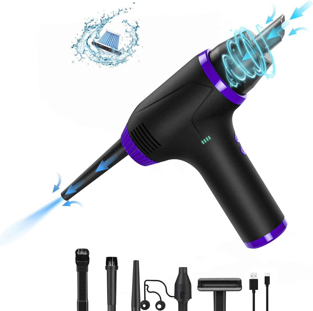 Electric Compressed Air Duster Computer Vacuum,15000mAh Rechargeable