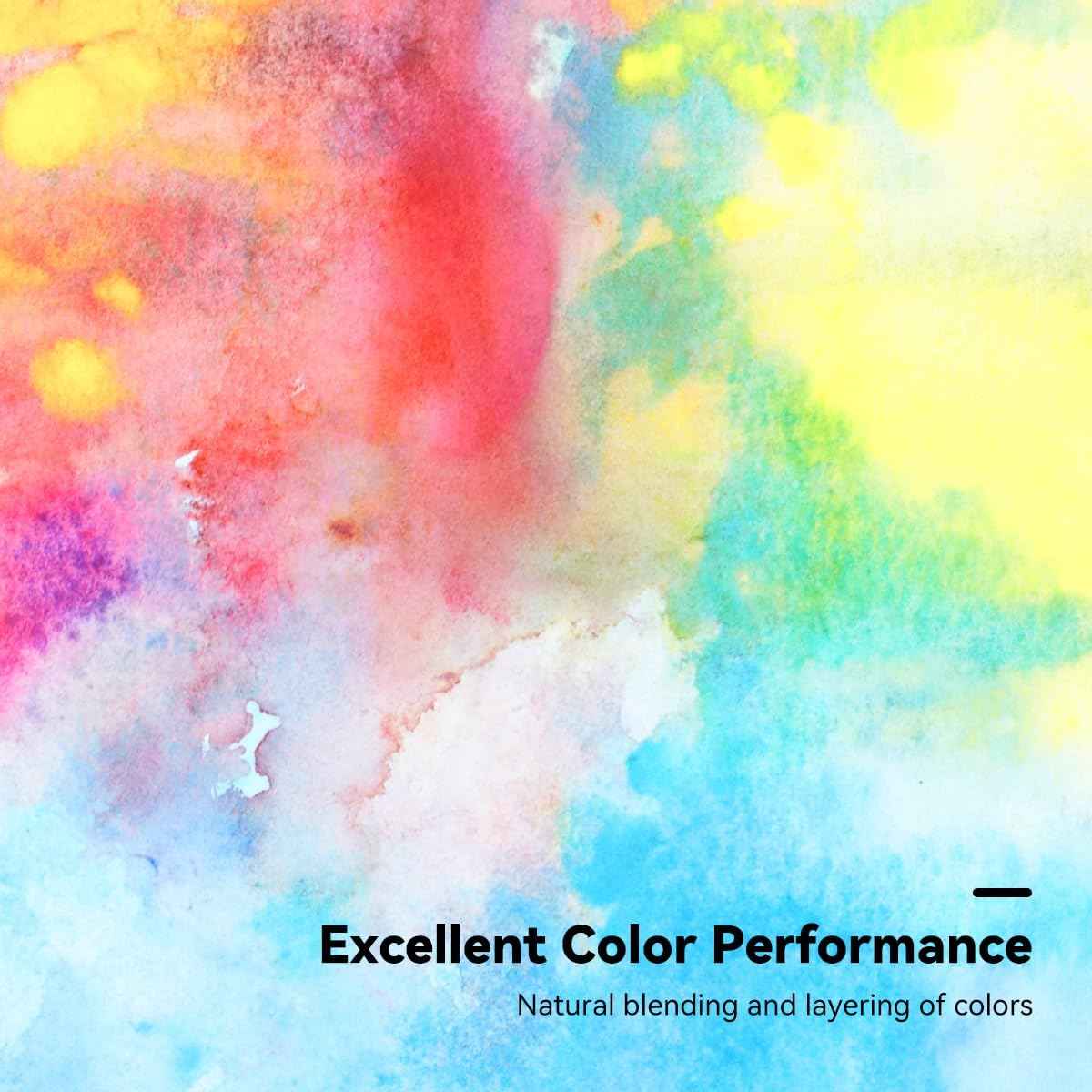 POTENTATE Cotton Hot/Cold Press Watercolor Paper Journal 9x14cm