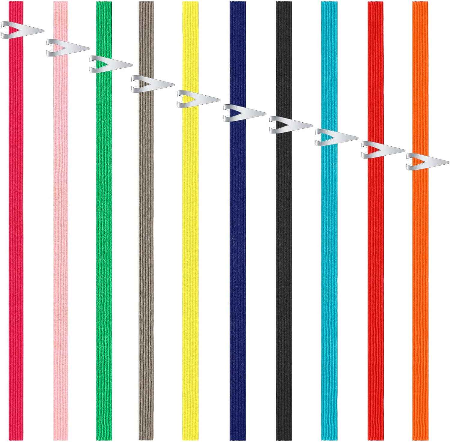 20Pcs Elastic Bookmarks Stainless Steel Book Darts for Book Lovers Multi Colors