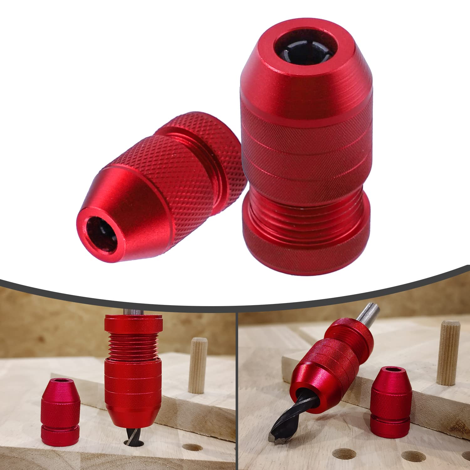 RUITOOL Drill Depth Stop for Drill Bits 2 Size Pack