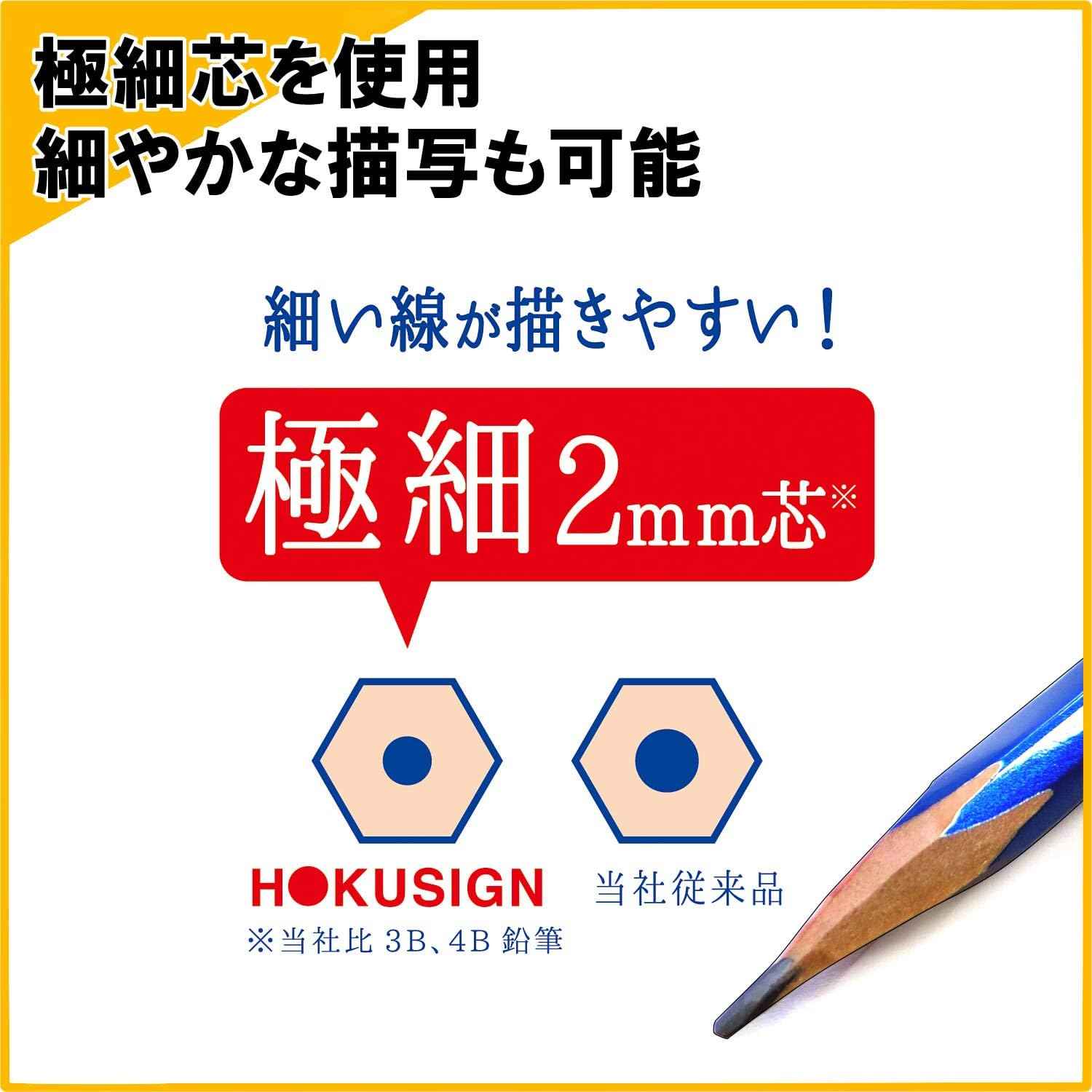 Kutsuwa HiLINE Pencils,Hokusign,5 Hardness Set