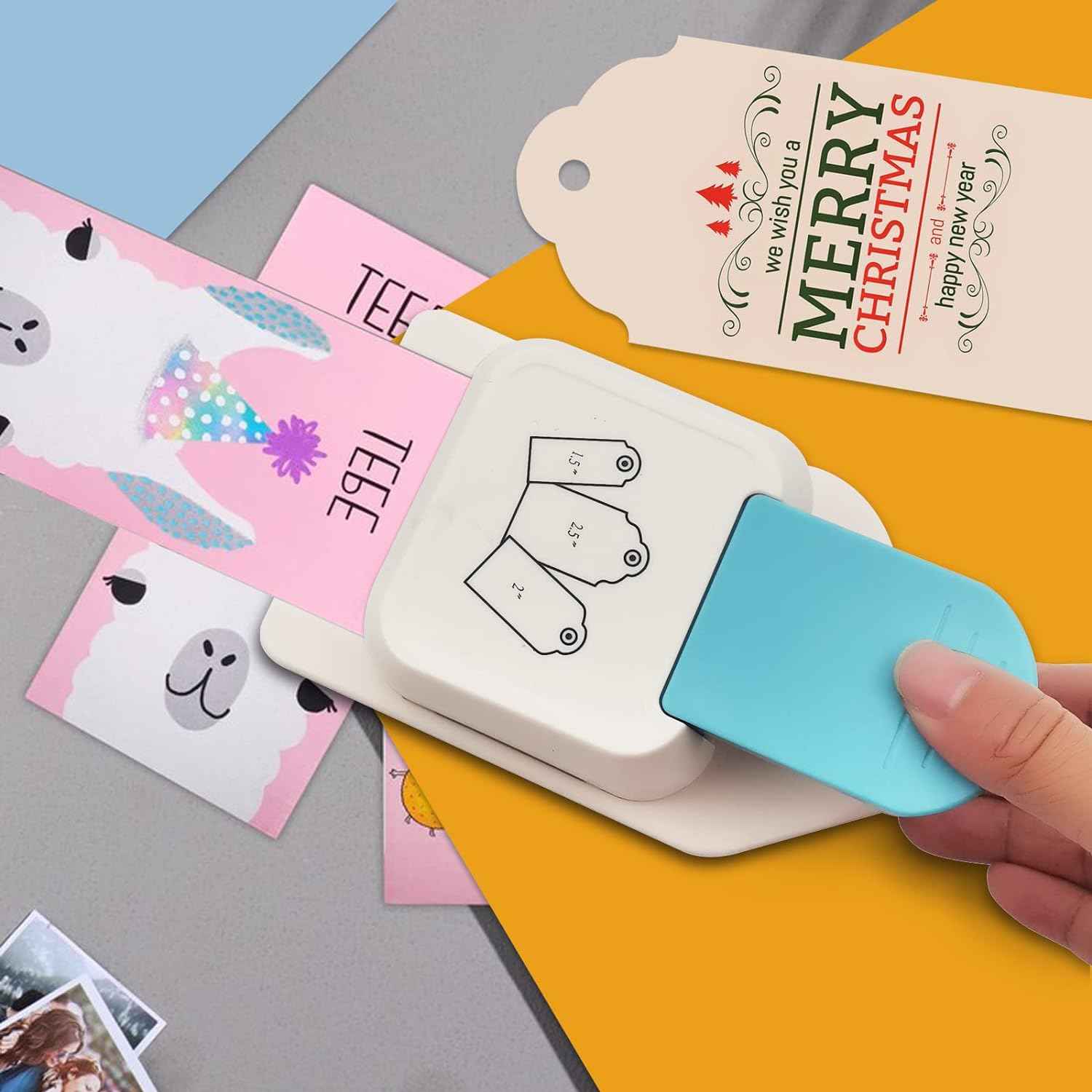 3in1 Craft Tag Paper Punch 1.5/2/ 2.5 Inch