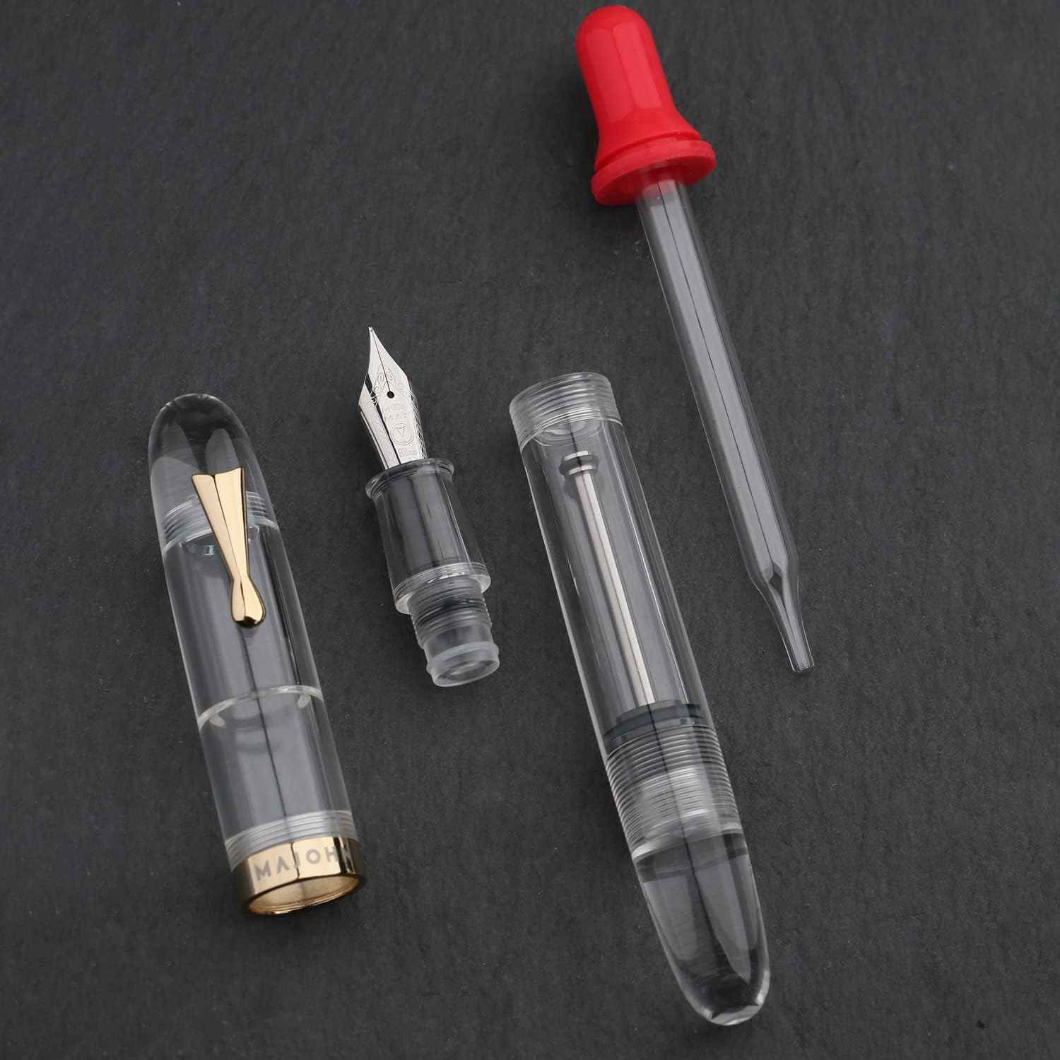 Majohn C4 Eyedropper Fountain Pen Transparent Acrylic with Box