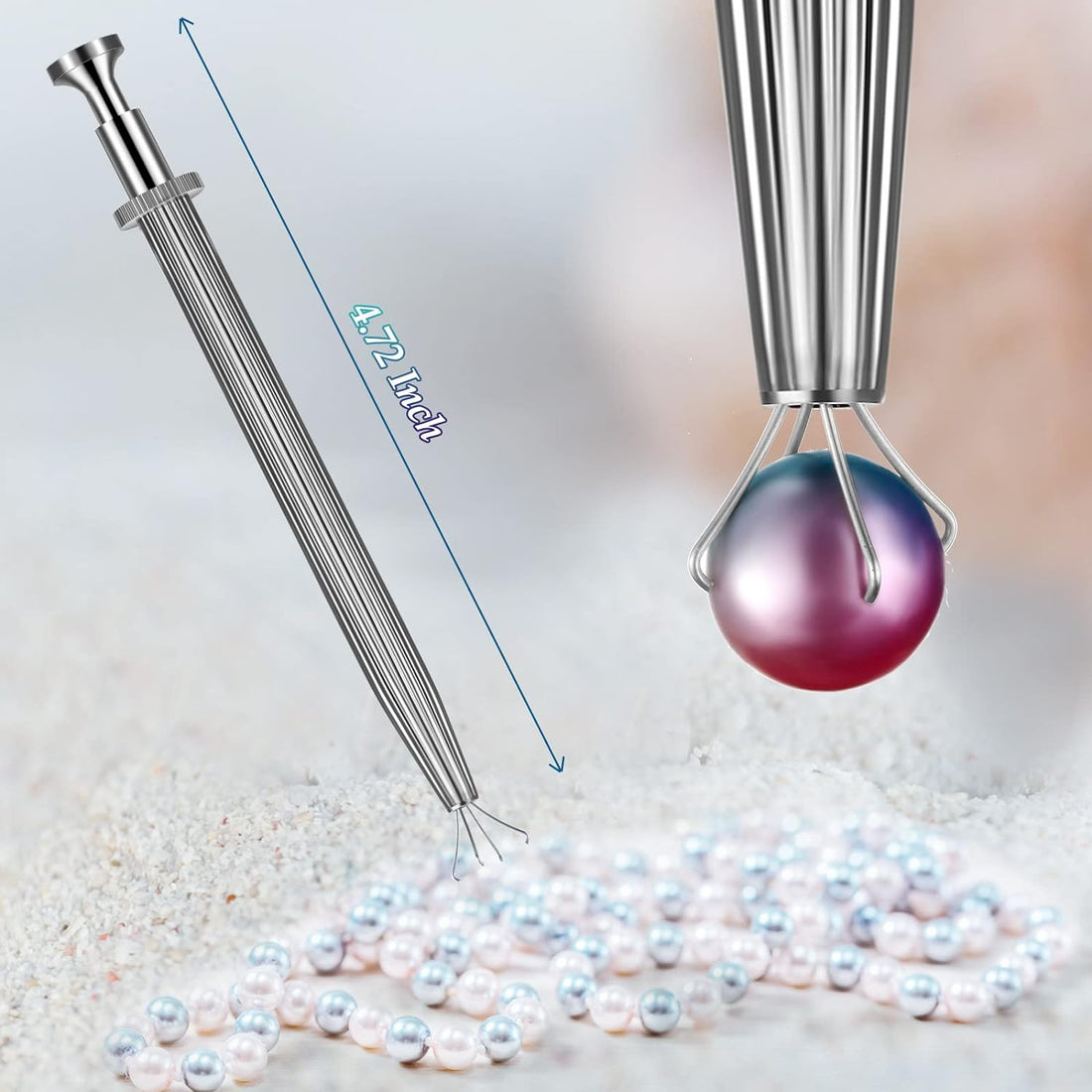 3 Pack Stainless Steel Diamond Claw Tweezers for Beads Gems Jewelry Claw and Tweezers