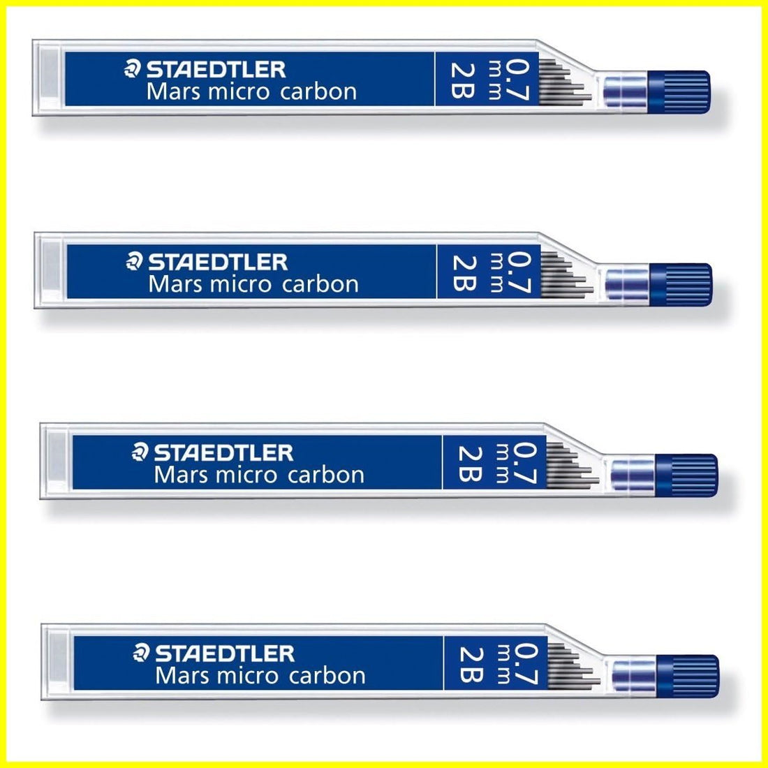 Staedtler Mars Micro Carbon 0.7mm Pencil Lead Refill 2B,4 Pack