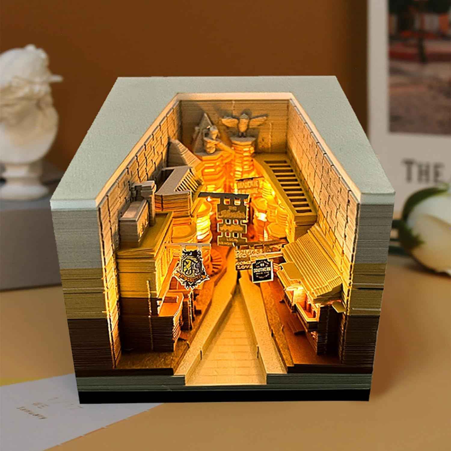 2024 Time Piece Diagonal Alley 3D Calendar Memo Pad with LED Lights