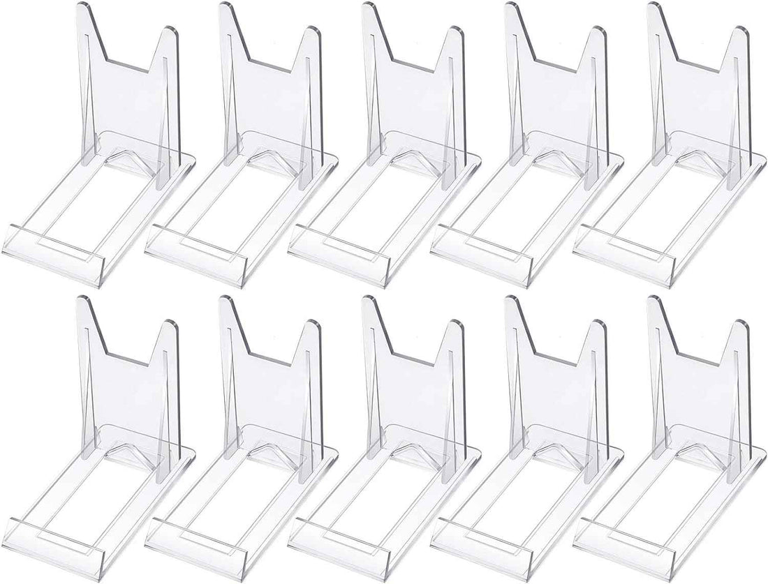 10pcs Mini Acrylic Plate Stands Picture Display Holder