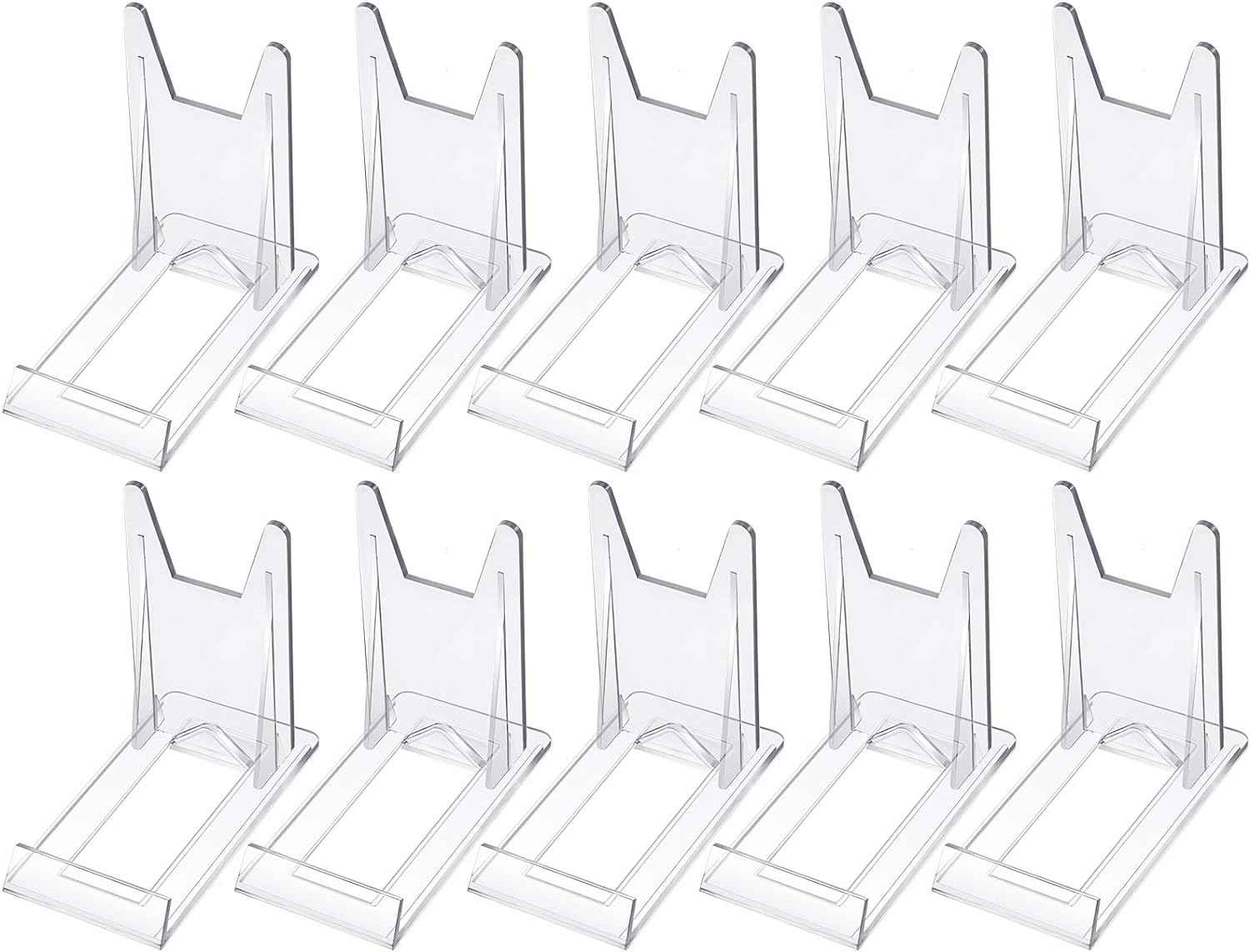 10pcs Mini Acrylic Plate Stands Picture Display Holder