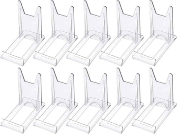 10pcs Mini Acrylic Plate Stands Picture Display Holder