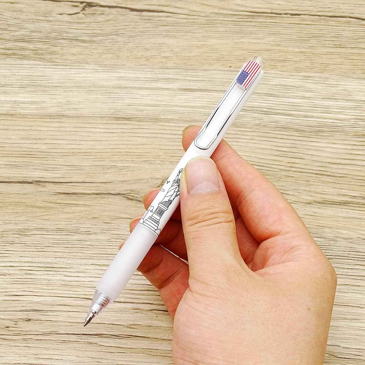 COLNK Retractable Gel Pens 0.5 Black Ink Writing Pen,Fine Point,12-Count