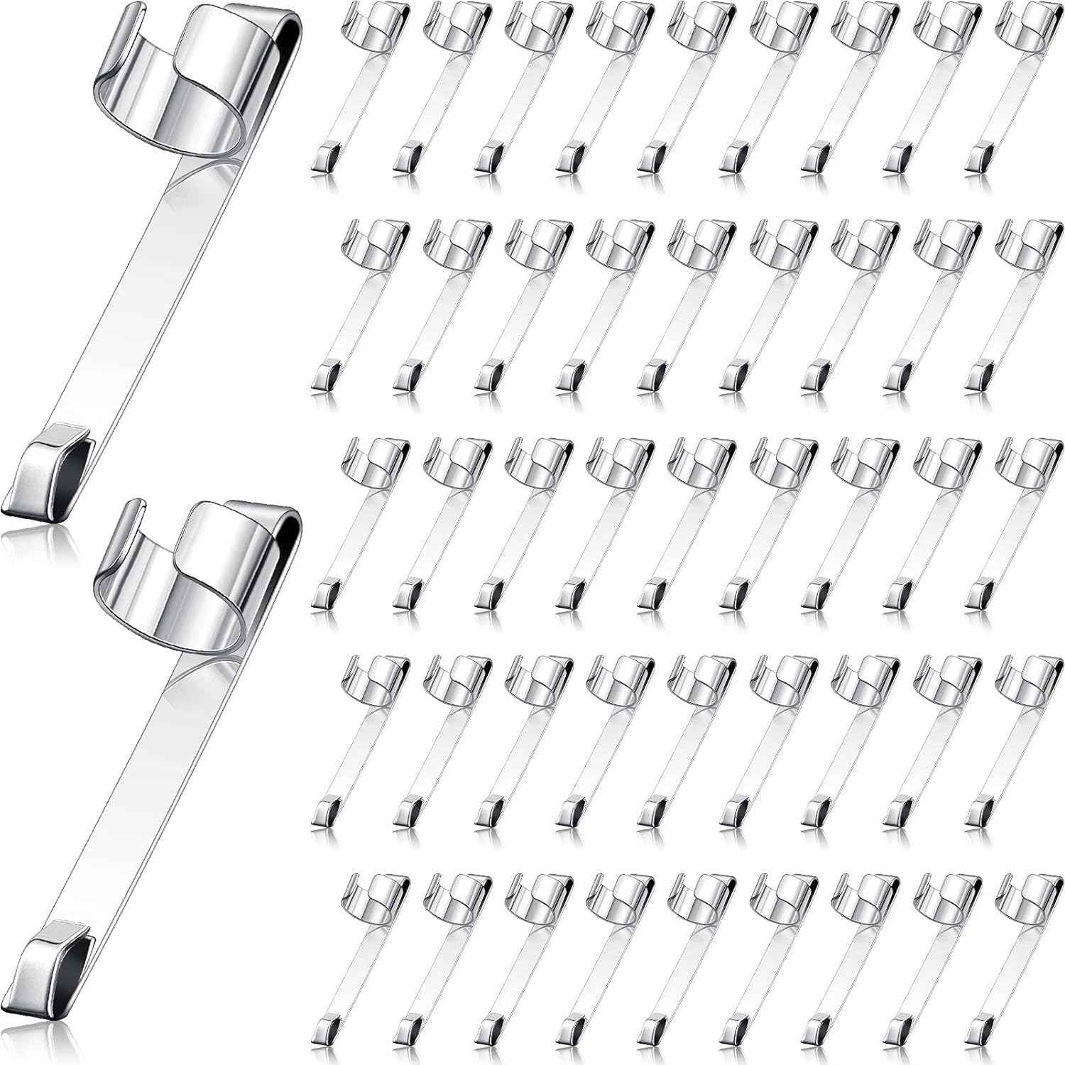 Metal Pencil Clips Slide on Pocket Epoxy Pen Clips Snap In 20 Pack