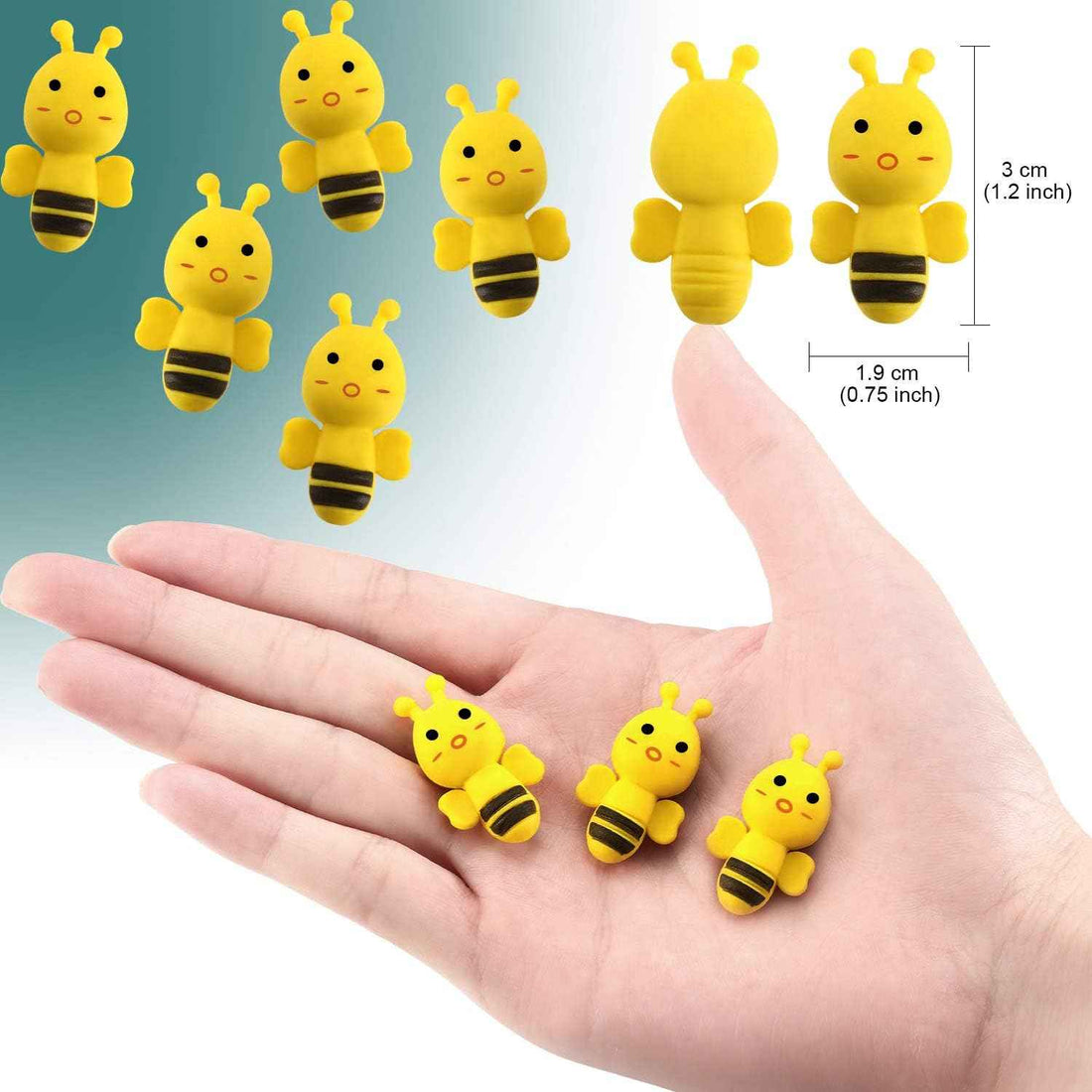 30 Pack Bee Erasers