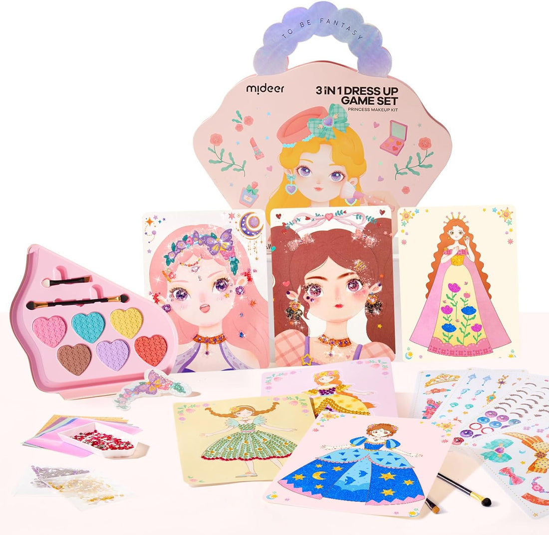 MiDeer 3-in-1 Dress Up Game Set for Girl Gift