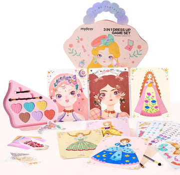 MiDeer 3-in-1 Dress Up Game Set for Girl Gift