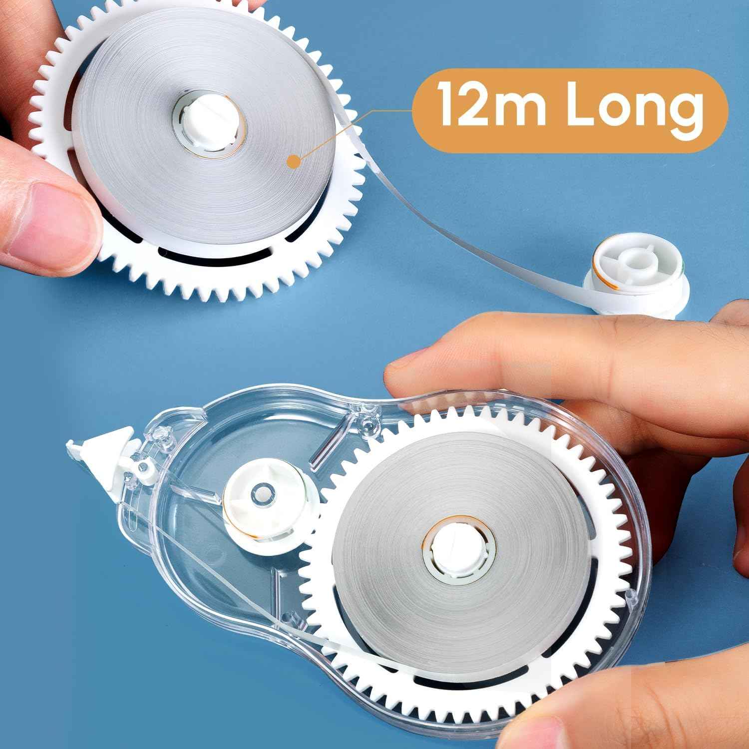 M&G 39FT Long Correction Tape Set,72M/234FT White 6 Pack