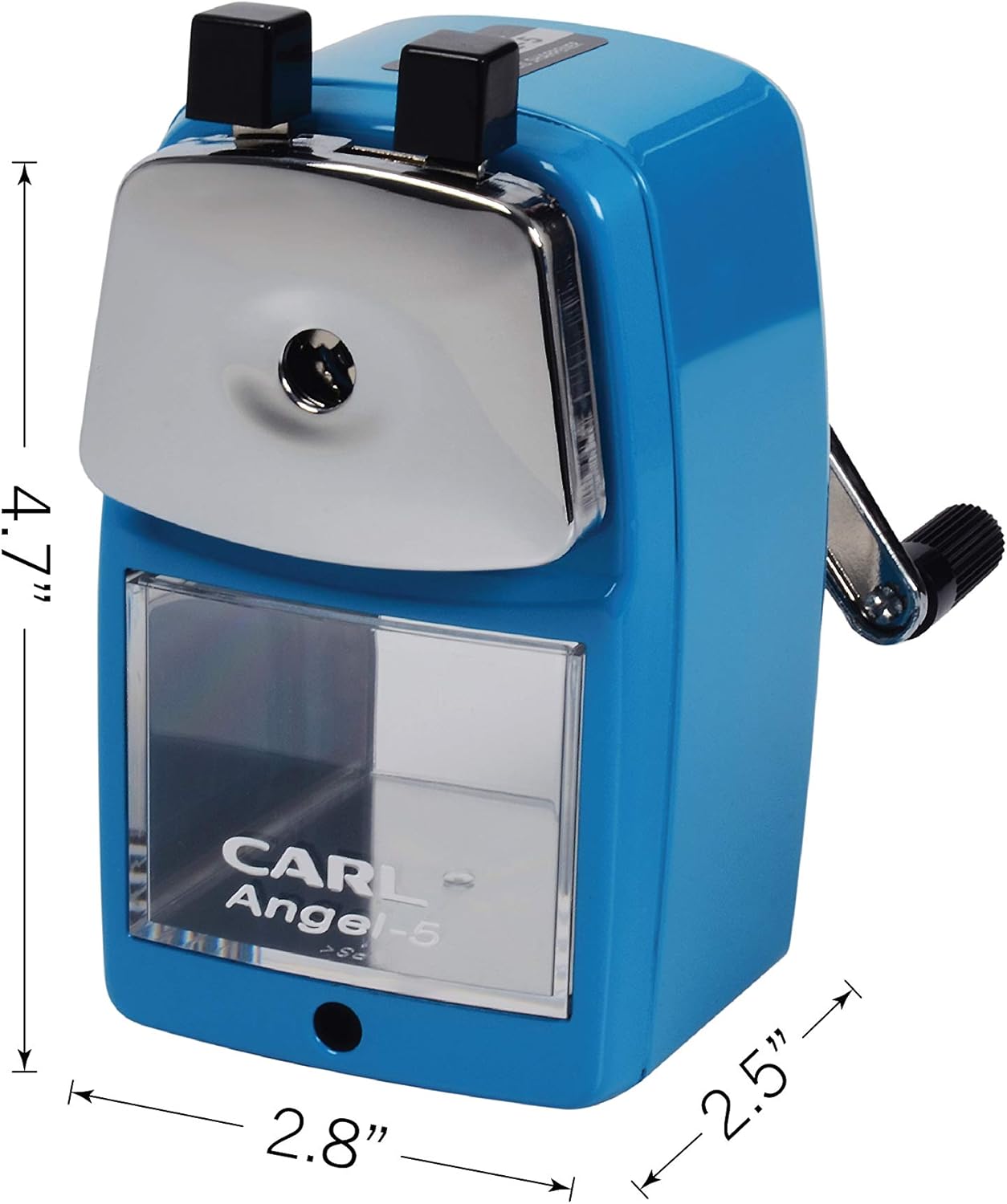 Carl Angel-5 Manual Pencil Sharpener with Metal Table Mount