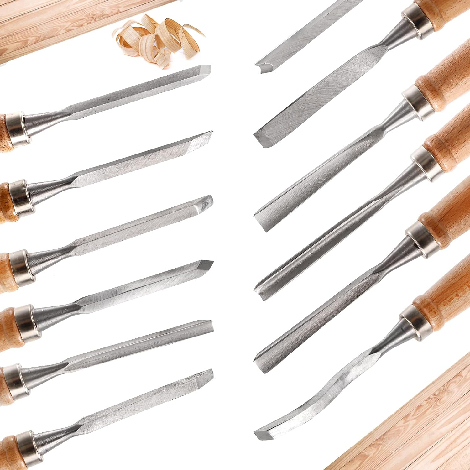 12 PCS Wood Carving Chisel Tools