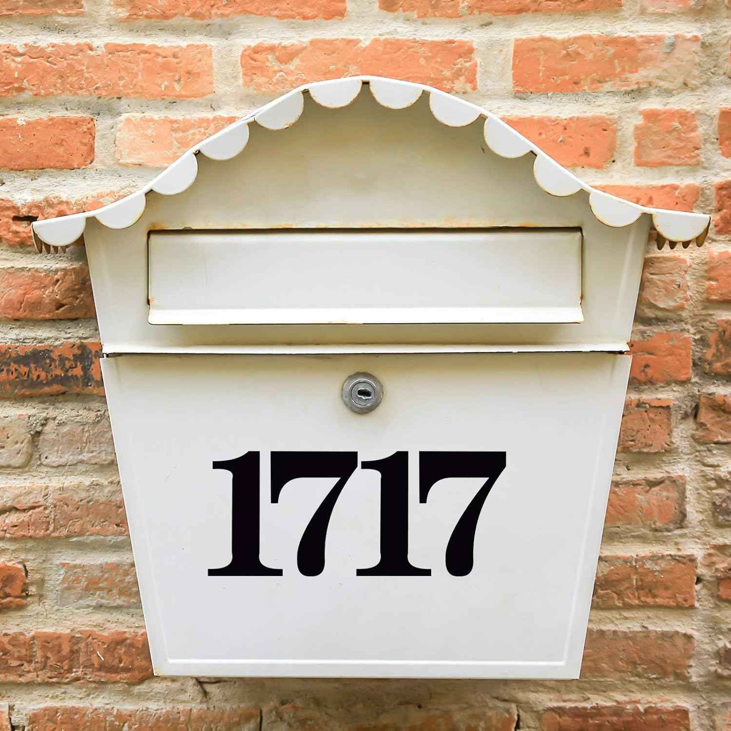 Black Mailbox Numbers Sticker 3 Inch Self Adhesive 8 Pack