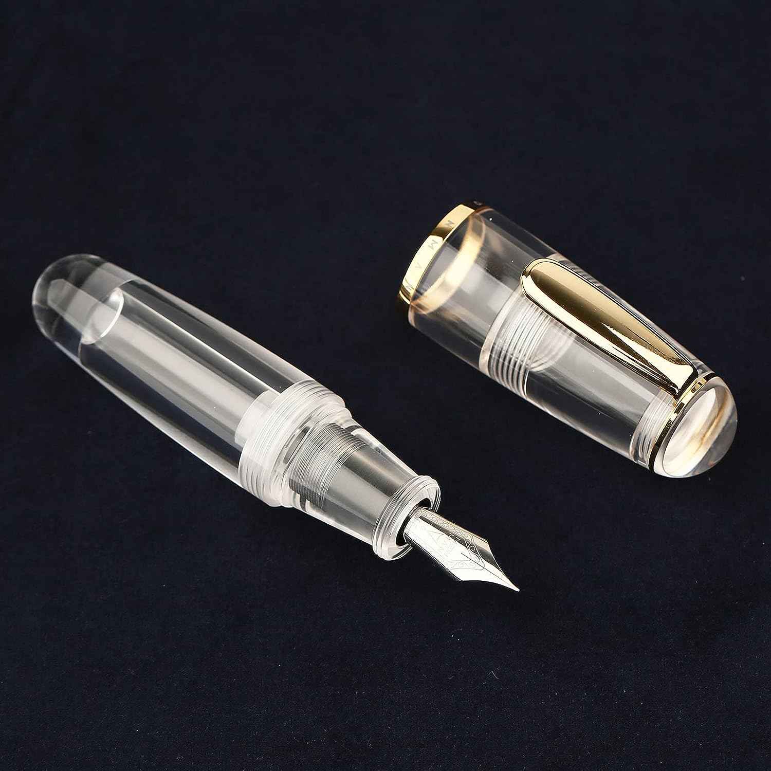 Majohn Q1 Mini Fountain Pen Short Resin Pocket Pen Large Capacity