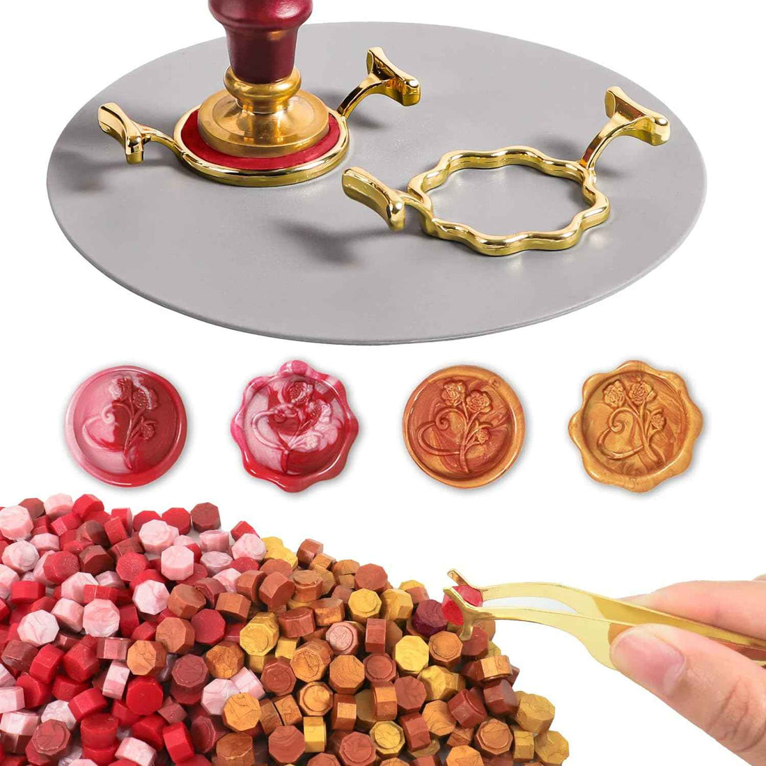 400pcs Wax Seal Kit with 2 Metal Wax Seal Mold