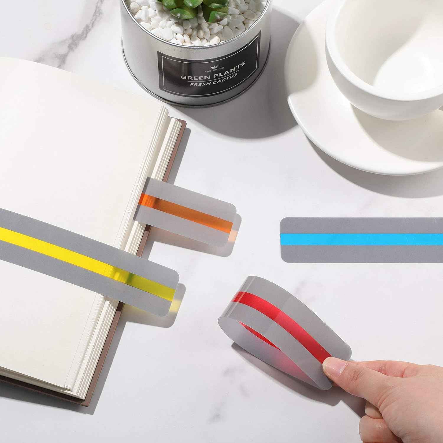 48 Pieces Guided Reading Strips Highlight Bookmarks Help with Dyslexia