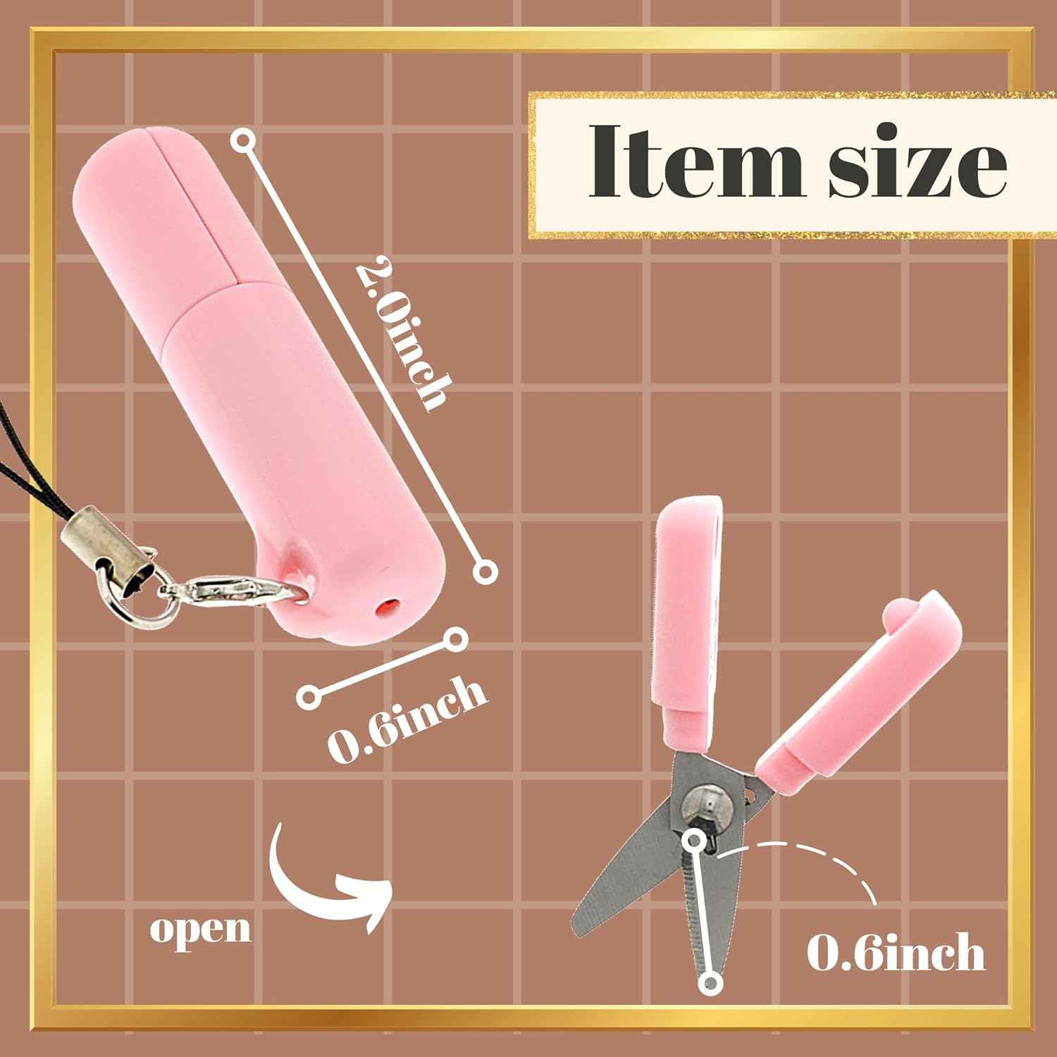 Sun-Star Stickyle Mini Portable Scissors with Strap