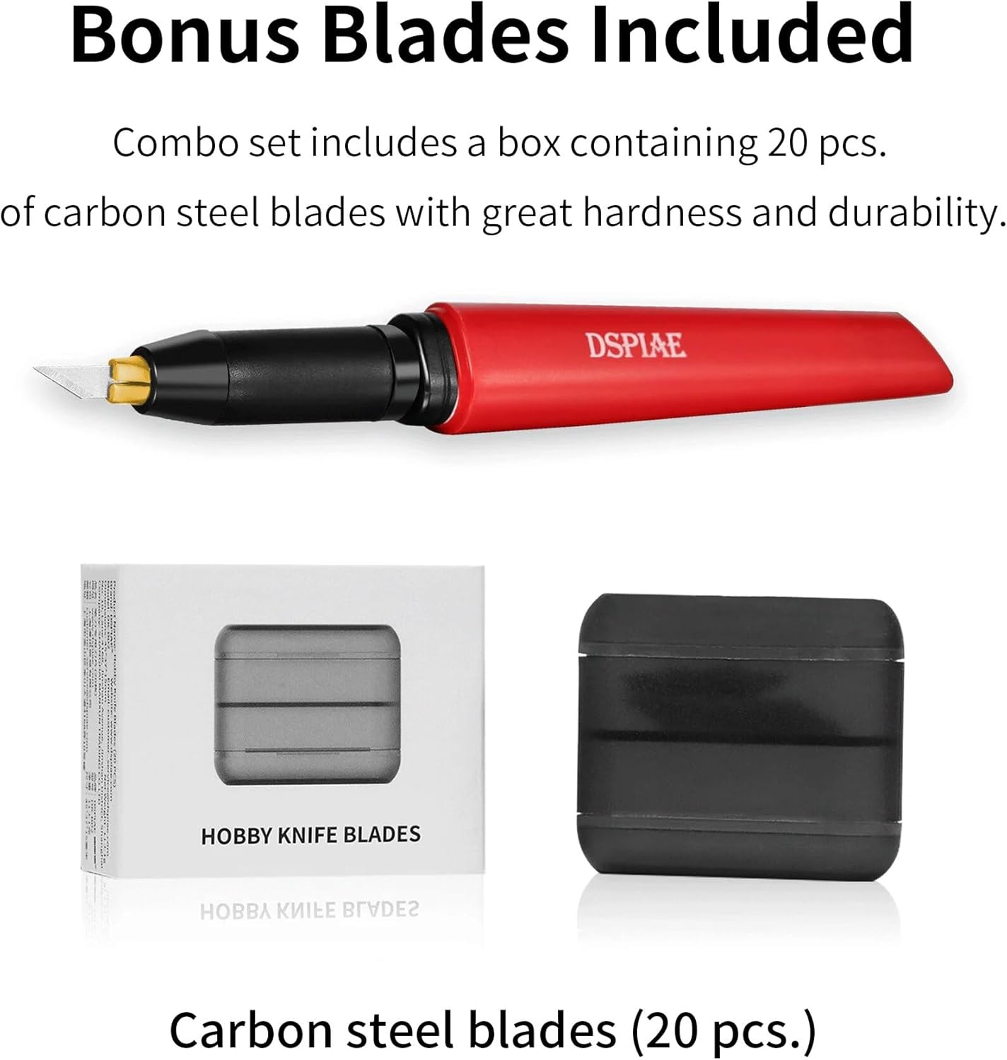 DSPIAE Precision Hobby Knife Set for Miniatures with 20 Blades