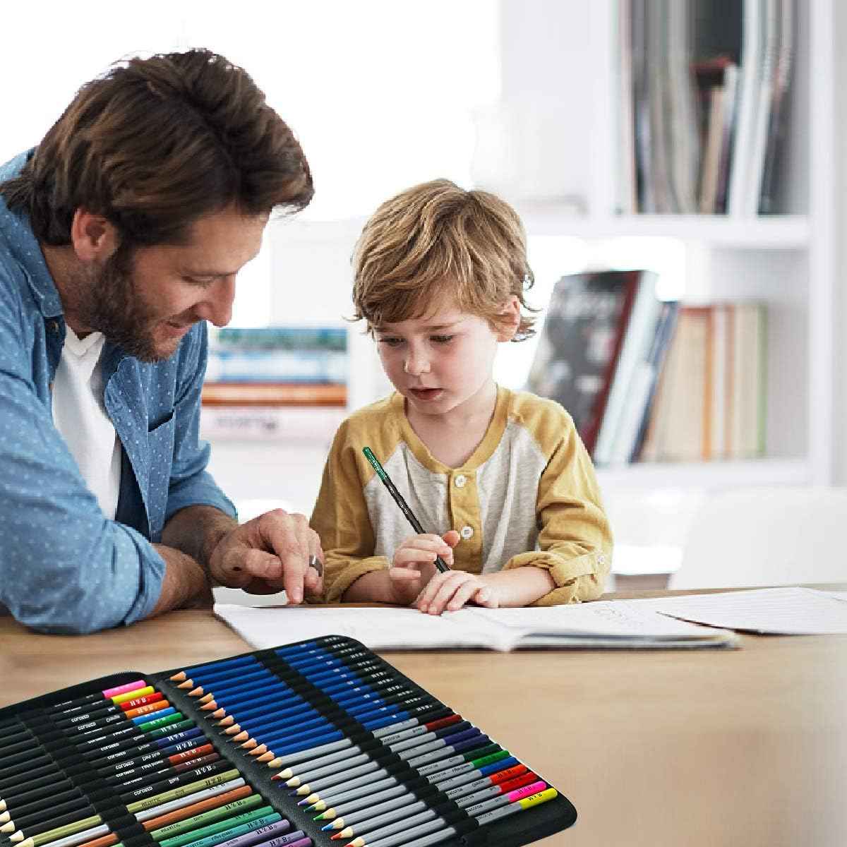 H&B 72PCS Drawing Supplies Sketching Pencil Sketchpad Set
