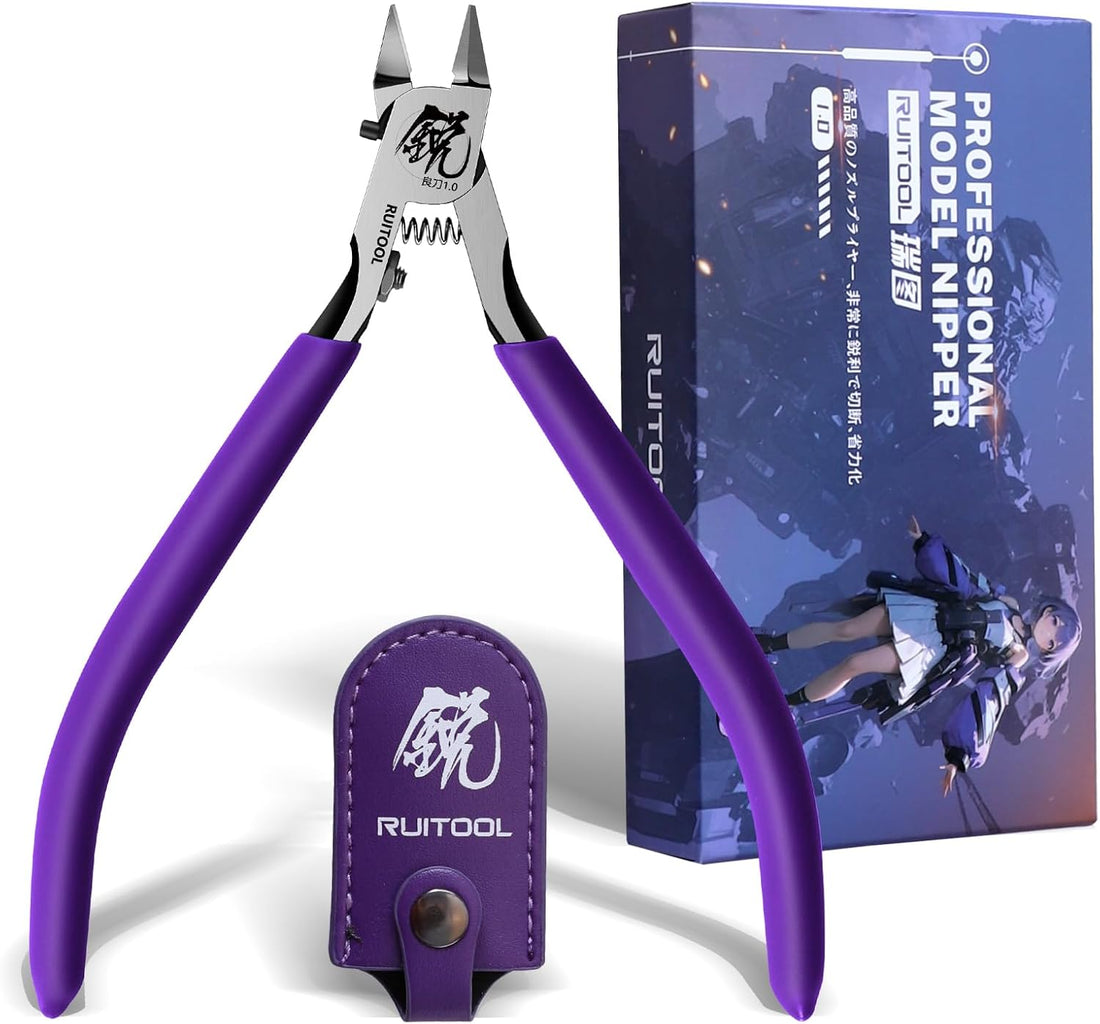RUITOOL Model Nipper RM 1.0 Purple for Plastic Models
