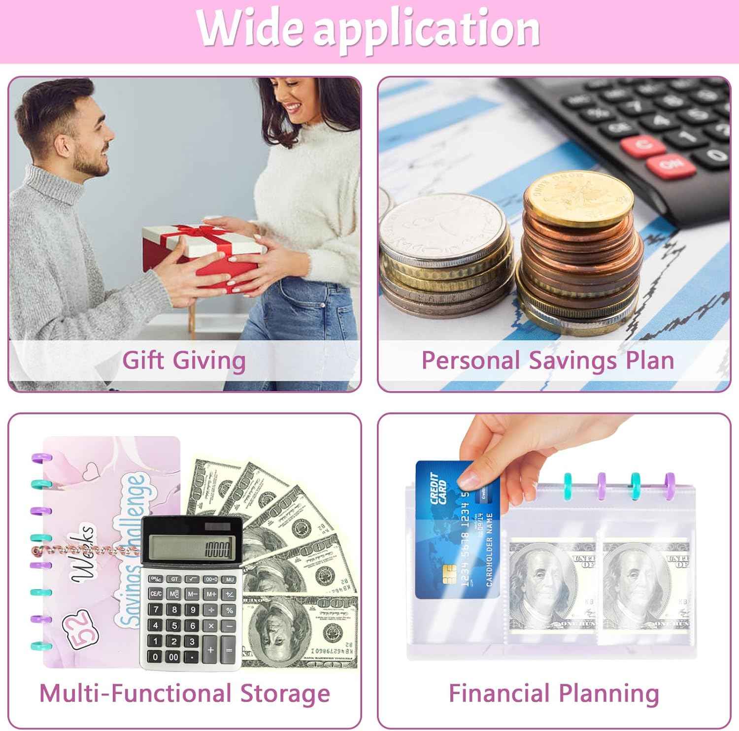 52 Weeks Saving Challenge Binder Budget Planner