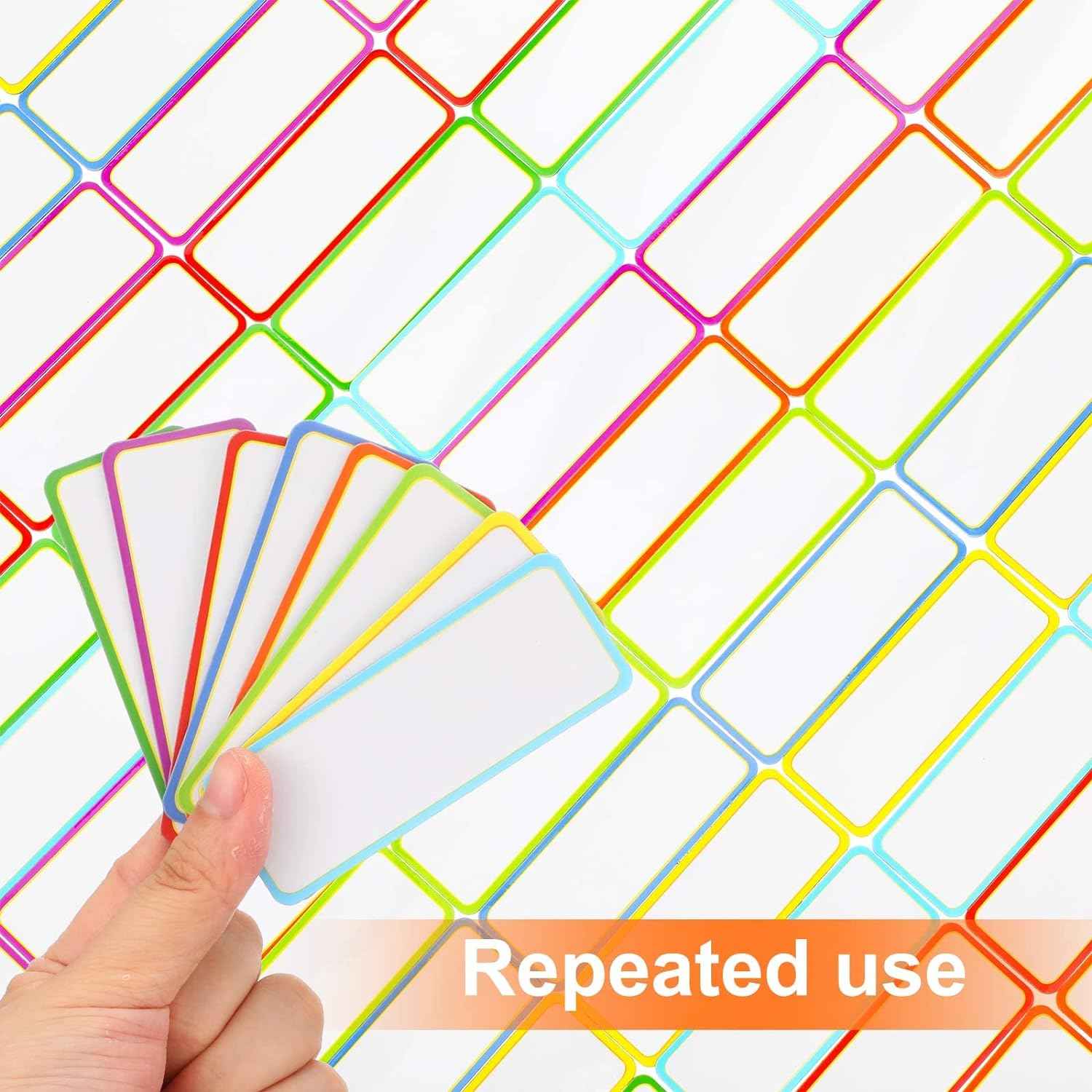 40 Pack Magnetic Dry Erase Labels Name Plate Tags Stickers 10x5cm