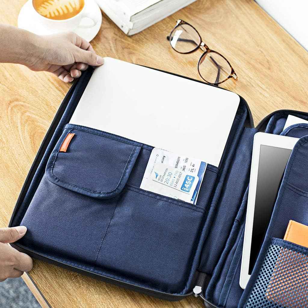 A4 Document File Bags Portfolio Organizer- Zipper Case