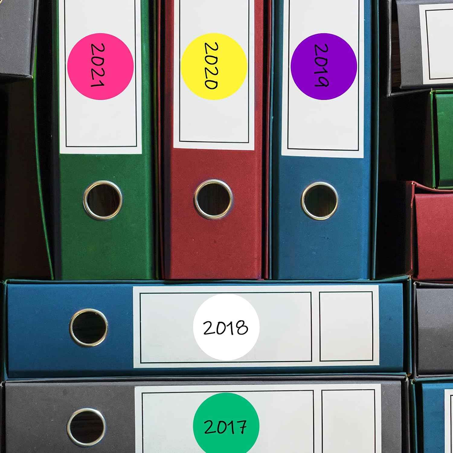 2 Inch Round Color Coding Stickers Circle Dot Labels Self-Adhesive