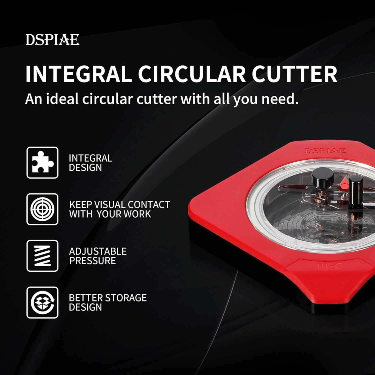 DSPIAE PT-C Integral Rotary Integral Circular Cutter (1-50mm) Circle