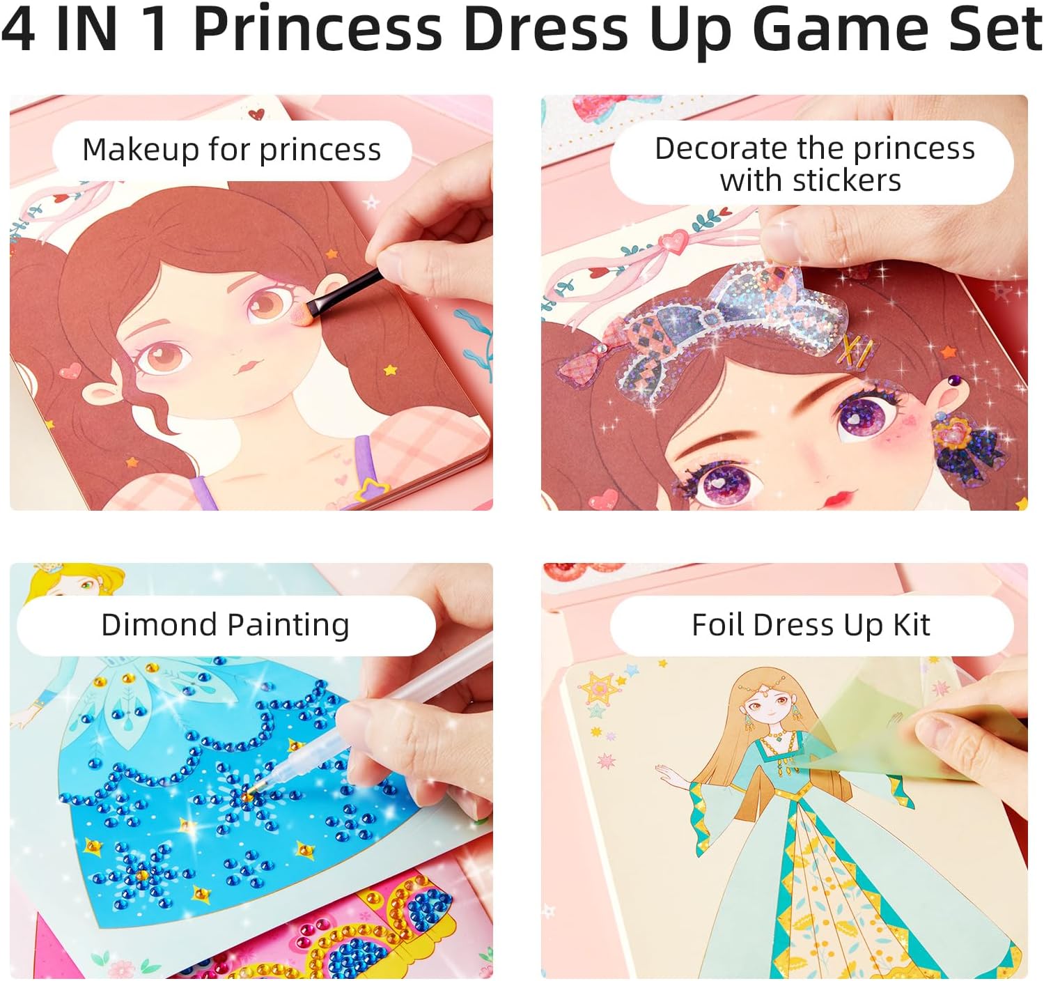 MiDeer 3-in-1 Dress Up Game Set for Girl Gift