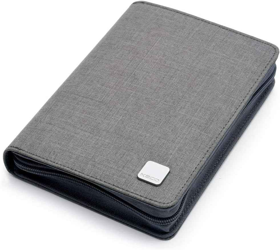 KACO 10 Slots Fountain Pen Case Holder Pouch Grey