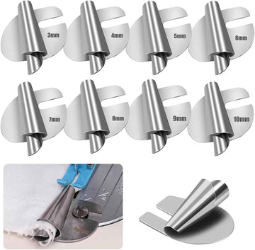 Universal Rolled Hemmer Foot set, 3mm–10mm hems, 8-piece sewing accessory