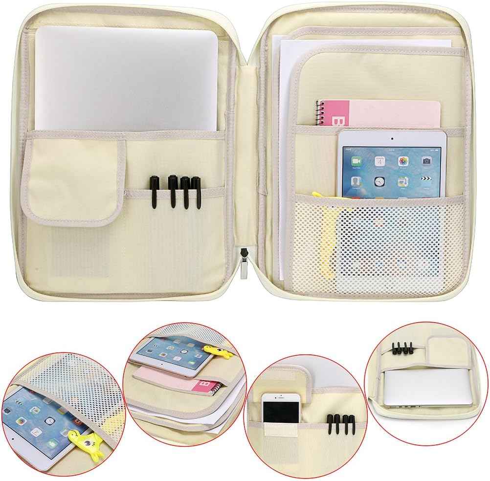 A4 Document Bags Portfolio Organizer-Zippered Case