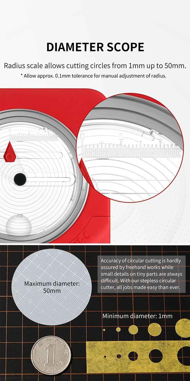 DSPIAE PT-C Integral Rotary Integral Circular Cutter (1-50mm) Circle