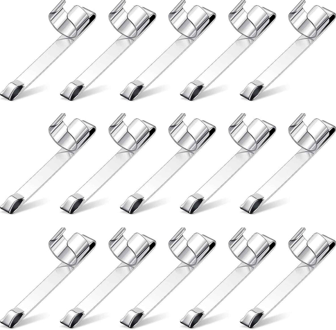 Metal Pencil Clips Slide on Pocket Epoxy Pen Clips Snap In 20 Pack