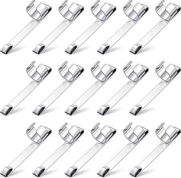 Metal Pencil Clips Slide on Pocket Epoxy Pen Clips Snap In 20 Pack