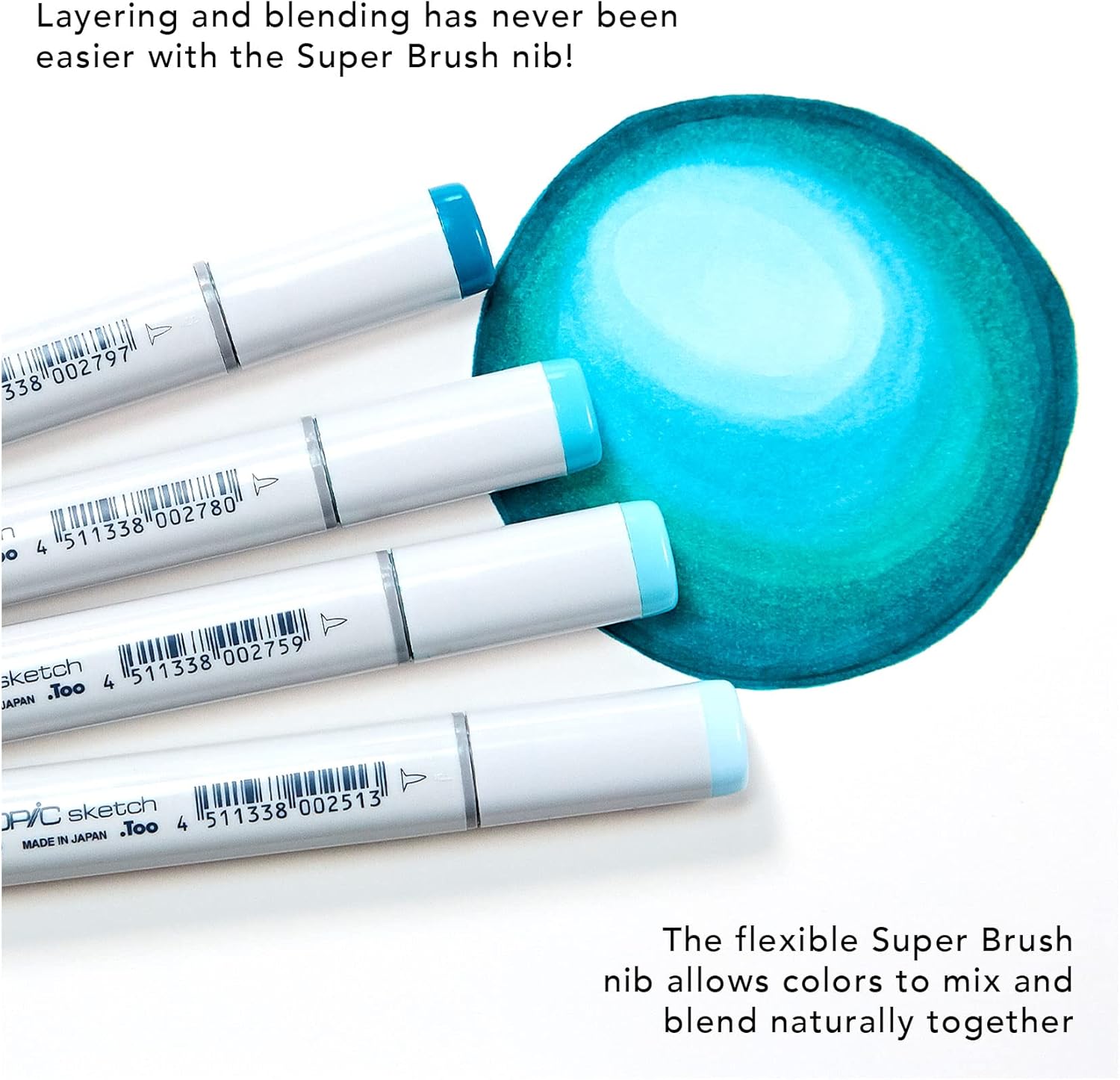 Copic Sketch,Alcohol-based Markers,3pc,Color Fusion #6,Blue