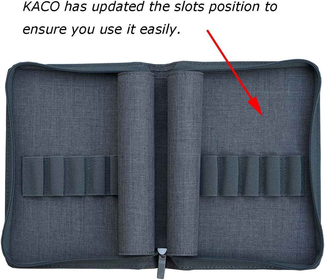 KACO 10 Slots Fountain Pen Case Holder Pouch