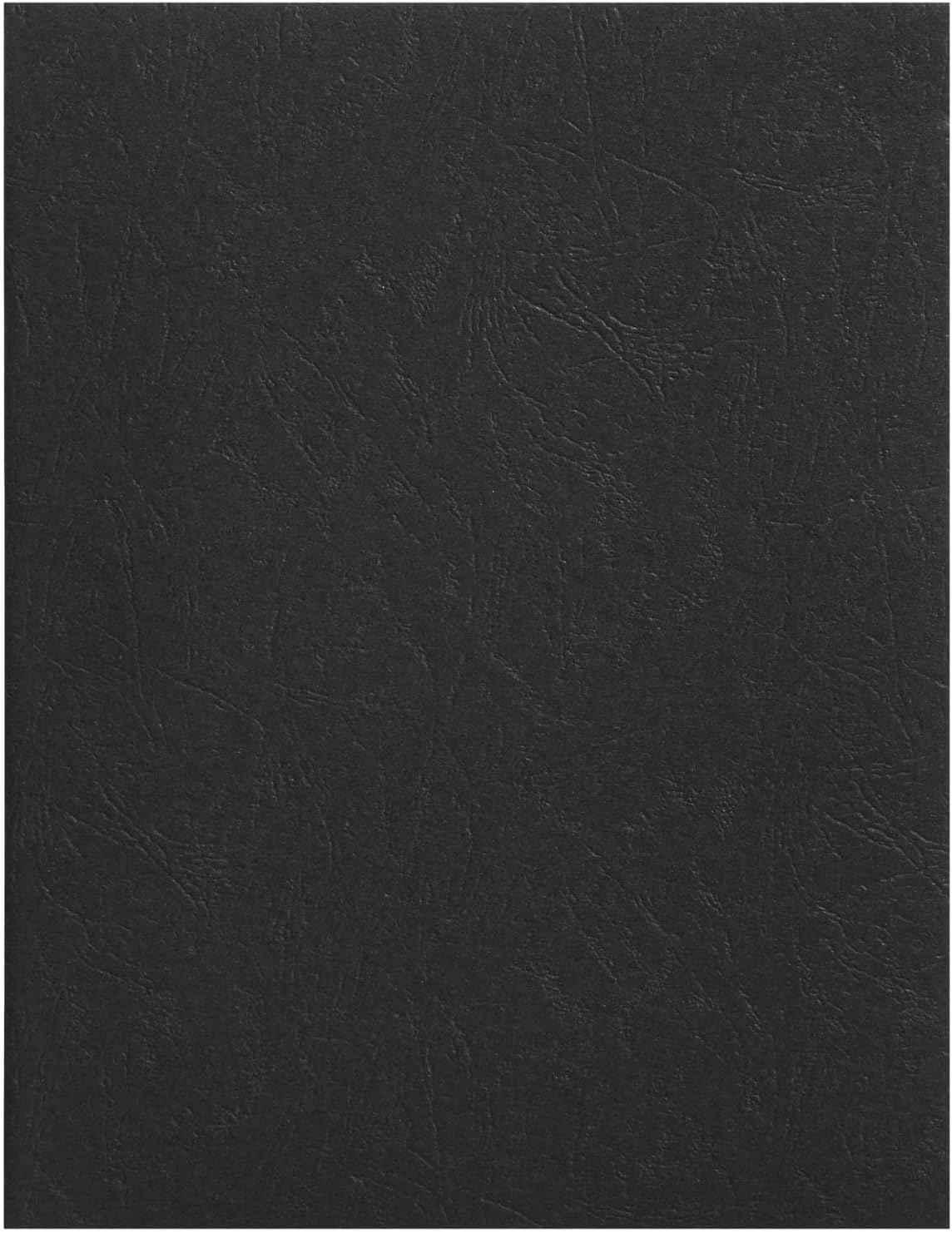 100 Pack Black 13 Mil Presentation Binding Covers and Backs (8.5x11 in)